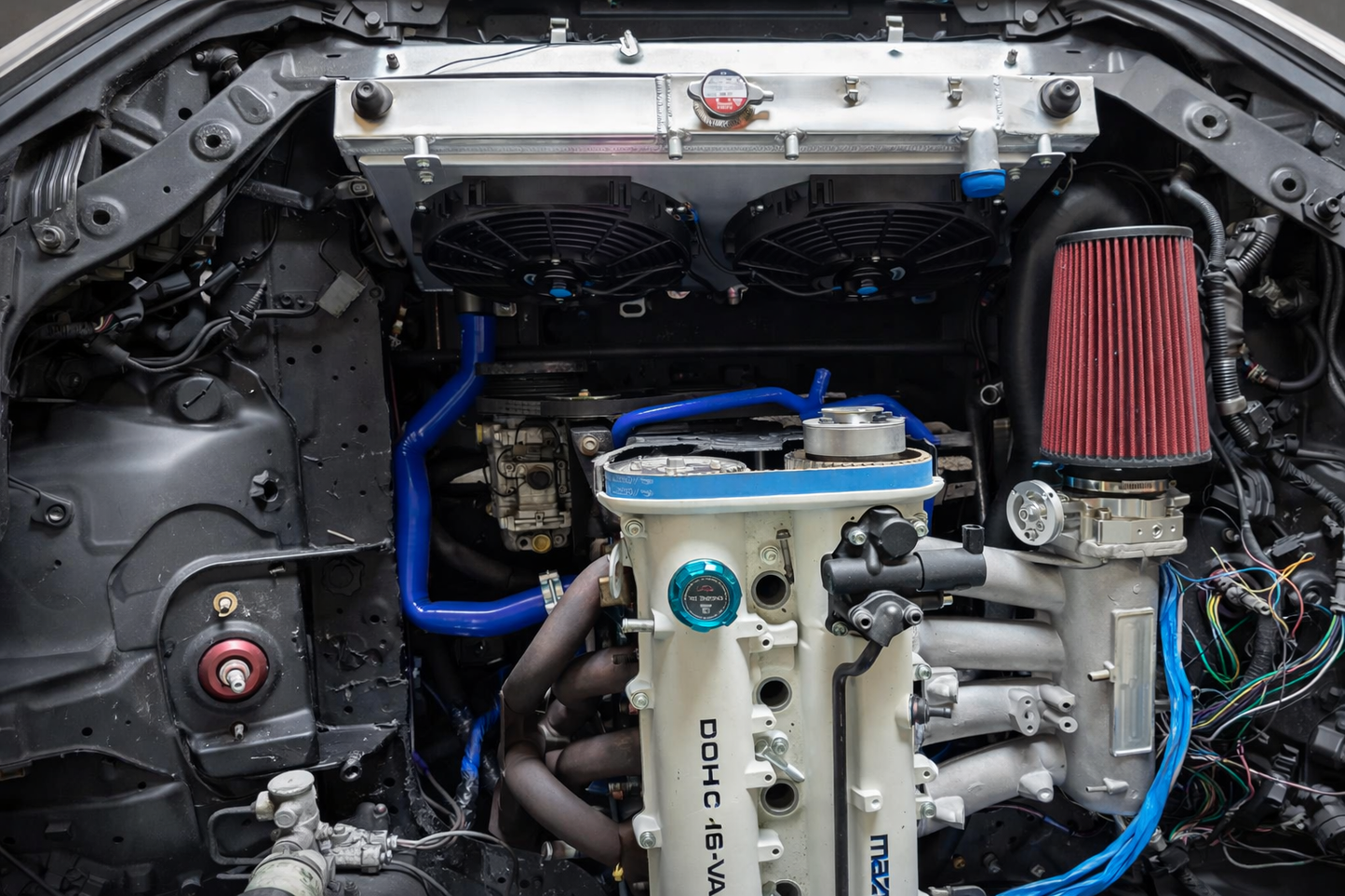 Fan shroud kit for Mazda mx5 miata na nb