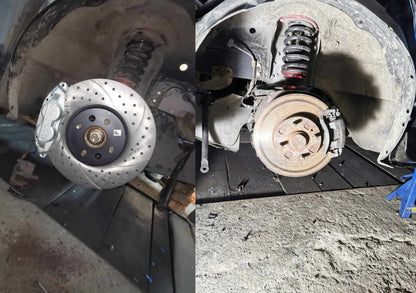 Zestaw adapterów do 4 tłoczkowych zacisków SUBARU pod tarcze 300mm do mazda mx5 na nb nbfl