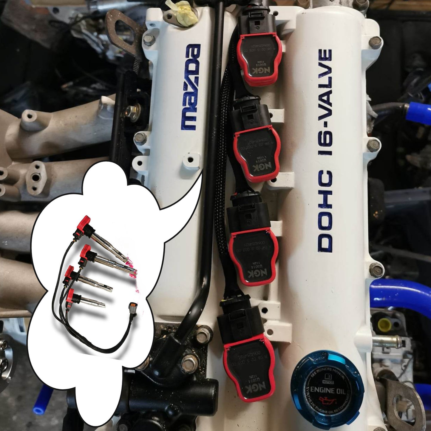 R8 coils cop conversion kit plug and play Mazda mx 5 miata nb/nbfl