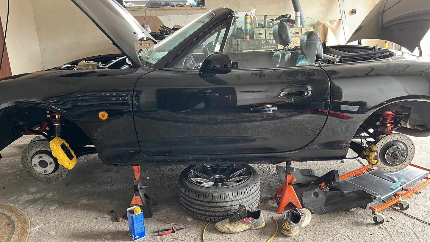 Zestaw adapterów do 4 tłoczkowych zacisków SUBARU pod tarcze 300mm do mazda mx5 na nb nbfl