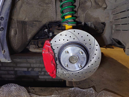 Zestaw adapterów do 4 tłoczkowych zacisków SUBARU pod tarcze 300mm do mazda mx5 na nb nbfl