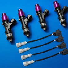 Zestaw 4x wtryskiwacze bosch 525cc p&p do mazda mx5 1.6 b6 1.8 bp NA/NB