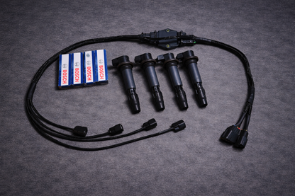 Plug and play coil on plug conversion kit for stock ecu for Mazda mx5 miata nb/nbfl